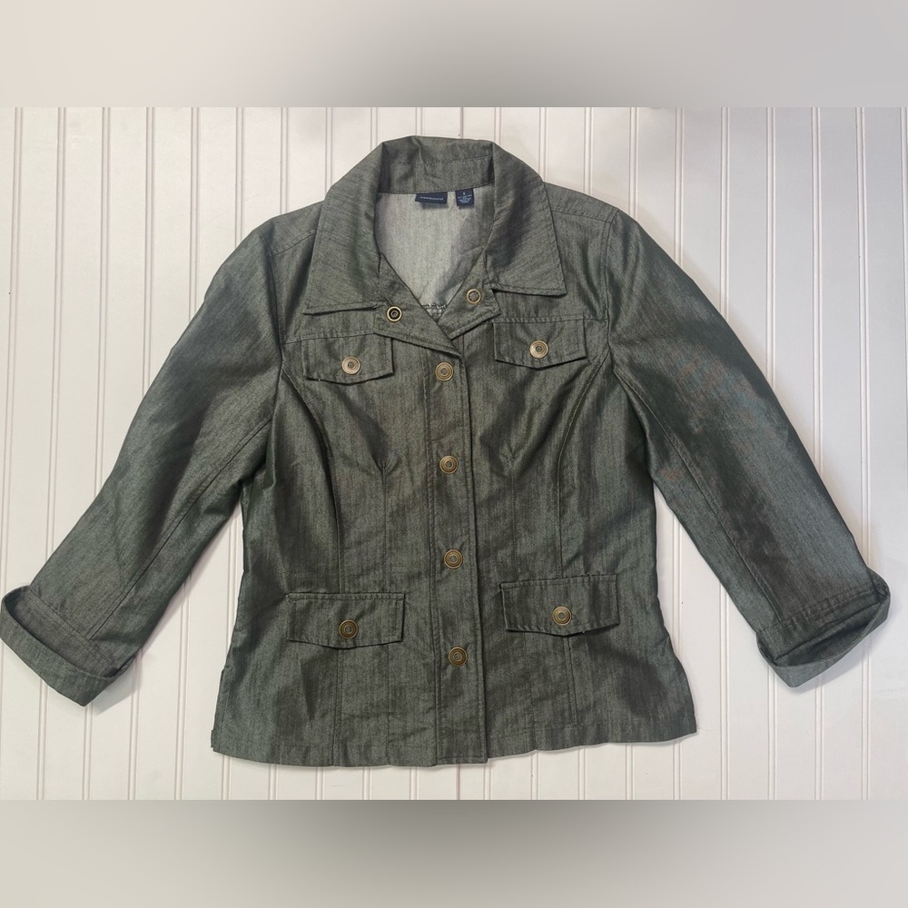 Westbound Green Jacket Tailored Fit Utility Style